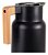 Garrafa Bule Térmica Wood Fashion 1000ml Termopro Café Preta - Imagem 2