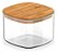 Pote Hermético Organizador De Mantimentos Natural 0,45l Ou - Imagem 1