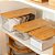 Organizador De Armario Clear Com Tampa De Bambu 15,5x30,5 Ou - Imagem 3