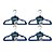 Kit 20 Cabides De Veludo Infantil Carrinho Azul Ultrafino Slim - Imagem 6