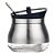 Açucareiro De Luxo Aço Inox Com Tampa E Colher 9x9 Cm - Imagem 1
