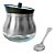Açucareiro De Luxo Aço Inox Com Tampa E Colher 9x9 Cm - Imagem 6