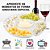 Petisqueira 5 Divisórias Bandeja Petiscos Fondue Frios - Imagem 3