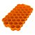 Forma Gelo Silicone Chocolate Bombom Colmeia Laranja - Imagem 1