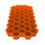 Forma Gelo Silicone Chocolate Bombom Colmeia Laranja - Imagem 2