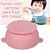 Kit Tigela Infantil Bebê Babador Colher De Silicone Rosa - Imagem 6