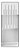 Organizador De Facas Clear 37,5 X 15 X 5,6 Cm Branco Fechado - Imagem 2