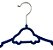 Kit 5 Cabides D Veludo Infantil Carrinho Azul Ultrafino Slim - Imagem 3