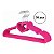 Cabide Infantil Veludo Pink Coração 5pcs - Imagem 1