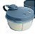 Conjunto Garrafa 250ml E Pote Leite Em Po Azul Sanremo - Imagem 6