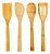 Kit Culinario Colher De Bambu (pau) E Suporte - Imagem 2