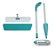 Mop Spray Fit Microfibra Verde Reservatório 365ml Flash Limp - Imagem 3