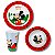 Prato Tigela E Copo Jogo Infantil Refeiçao Bebe Mickey 3un - Imagem 1