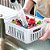 Kit 6 Organizadores Clear Fresh 2,2l Com Cesto Legumes Fruta - Imagem 7