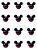 Porta Mix Mini Lembrança Mickey Mouse 50ml 12 Uni - Plasútil - Imagem 1