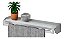 Toalheiro Com Prateleira 50cm Future Ispirazione Branco - Imagem 3
