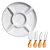 Kit Petisqueira Grande + Jogo Para Cortar Queijo - Imagem 1
