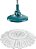 Refil Cabo  Mop Giratório Fit Flashlimp Completo Cor Verde - Imagem 3