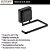 Kit Porta Papel Higienico + Gancho Multiuso Preto Ventosa - Imagem 6