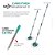 Kit Cabo Para Mop Giratório Fit + Cabo Extensor Flash Limp - Imagem 2