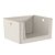 Cesto Organizador Flow Com Abertura Frontal Bege 16l - Imagem 1