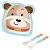 Kit Refeição Com Prato Infantil + Colher E Garfo Cachorro - Imagem 1