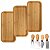 Jogo 3 Bandejas Bambu Decor Café + Kit P/ Queijo E Churrasco - Imagem 1