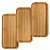 Jogo 3 Bandejas Bambu Decor Café + Kit P/ Queijo E Churrasco - Imagem 4