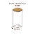 Kit 2 Pote Hermético Tampa De Bambu 340ml Quadrado - Imagem 6