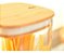 Kit 3 Pote Hermético Organizador Tampa De Bambu 1l Ou - Imagem 3