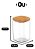 Kit 3 Pote Hermético Organizador Tampa De Bambu 1l Ou - Imagem 5
