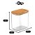 Kit 2 Pote Hermético Tampa De Bambu Natural 1,5l - Imagem 5