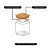 Kit 6 Pote Hermético Tampa De Bambu Natural 150ml - Imagem 4