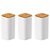 Kit 3 Pote Hermético Organizador Keep 340ml - Branco - Imagem 1