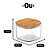 Kit 4 Pote Hermético Organizador De Mantimentos 450ml Ou - Imagem 4