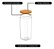 Kit 3 Pote Hermético Tampa De Bambu Transparente 1,5l Ou - Imagem 2