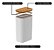 Conjunto 4 Pote Hermético Tampa De Bambu Branco 2,3l - Imagem 2