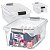 4 Caixas Plastica Organizadora 6 Lt C/ Tampa Trava Sanremo - Imagem 1