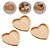 Kit 3 Bandejas De Bambu Travessa Coração Heart - Imagem 6