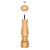 Kit 2 Moedor De Pimenta E Sal Madeira Lamina Inox 20cm - Imagem 2