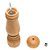 Kit 2 Moedor De Pimenta E Sal Madeira Lamina Inox 20cm - Imagem 3
