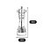 Kit 2 Moedor De Pimenta E Sal Acrilico Lamina Inox 18cm - Imagem 7