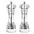 Kit 2 Moedor De Pimenta E Sal Acrilico Lamina Inox 18cm - Imagem 1