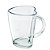 Caneca Vidro Heart Casual 240ml Transparente Class Home - Imagem 1