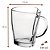 Caneca Vidro Heart Casual 240ml Transparente Class Home - Imagem 3