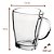 2 Canecas Vidro Heart Casual 240ml Transparente Class Home - Imagem 2