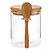 Pote Hermético Mantimentos Vidro Tampa De Bambu 400ml - Imagem 8