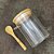 Kit 2 Pote Hermético Vidro Tampa De Bambu 500ml - Imagem 4