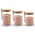 Petisqueira Bandeja Oval 33cm + 3 Pote Bambu Com Colher - Imagem 2