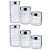 Conjunto 6 Potes Porta Mantimentos C/ Tampa Inox - Imagem 1